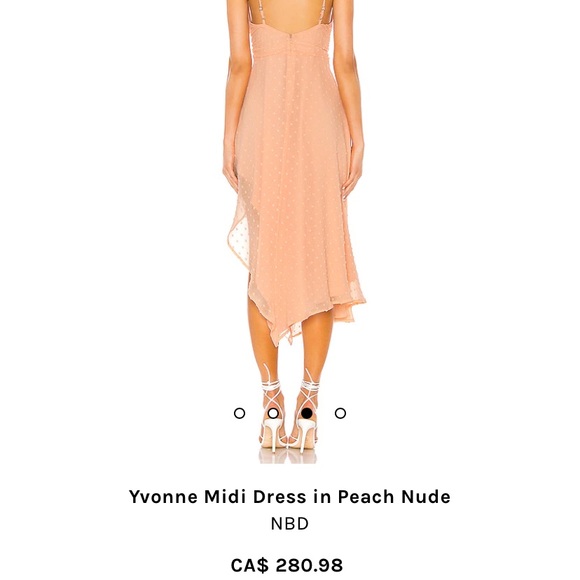 NBD Yvonne Midi Dress in peach 🧡 - Picture 3 of 3